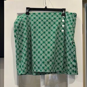 Lady Hagen Green and White Side Zip Golf ⛳️ Skort